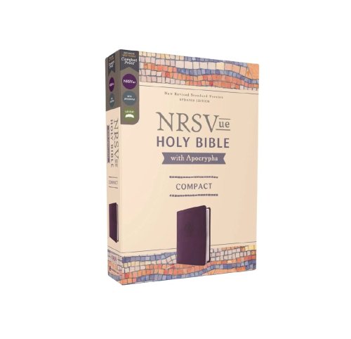 NRSVue, Holy Bible with Apocrypha, Compact, Leathersoft, Purple, Comfort Print