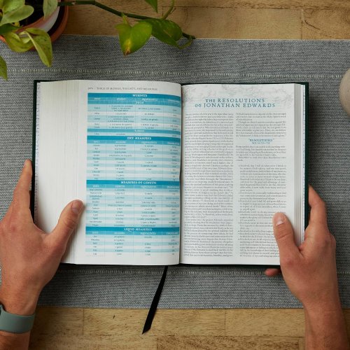 The Jonathan Edwards Study Bible: Experience Abiding Joy in Christ (NKJV, Hardcover, Red Letter, Comfort Print)