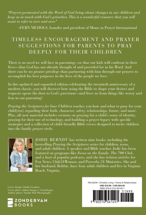 Praying the Scriptures for Your Children 20th Anniversary Edition