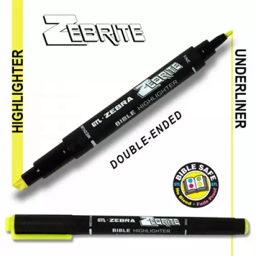 Double Ended Highlighter - Yellow