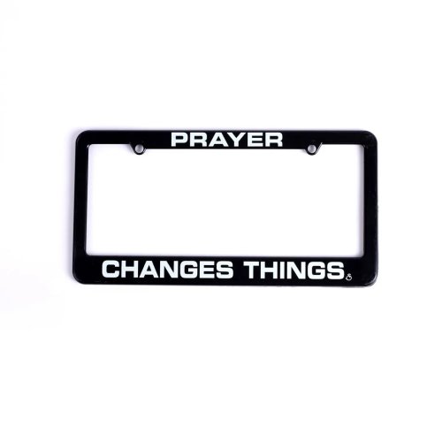 Prayer Changes Things License Plate Frame