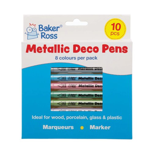 Metallic Multi-Purpose Deco Pens (Pack of 10)