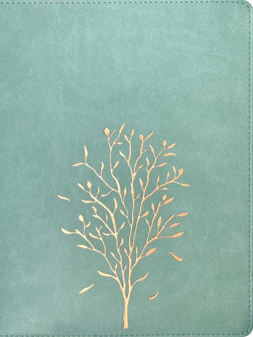 The Message Wide Margin Bible (Leather-Look, Sage Tree)