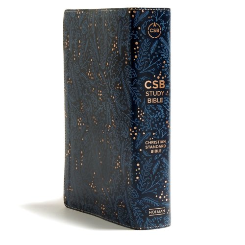 CSB Study Bible, Navy LeatherTouch, Indexed