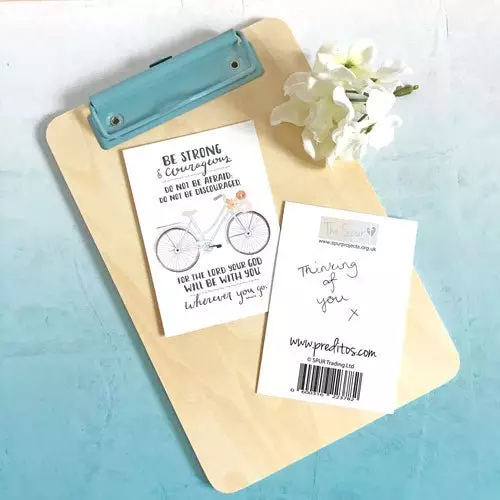 'Be Strong' (Bicycle) Mini Card