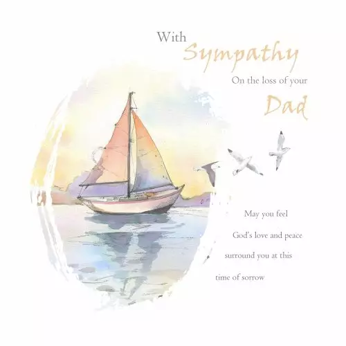 Still Waters Dad Sympathy Single Card