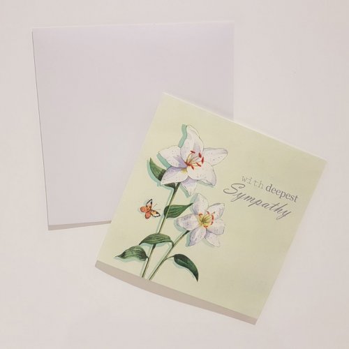 With Deepest Sympathy Single Card