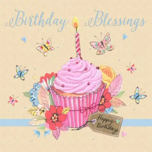 Birthday Blessings Single Card