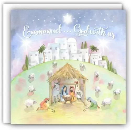 Emmanuel God with Us Christmas Cards Pack of 5
