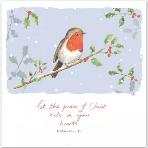 Robin Christian (Pack of 5) Christmas Cards
