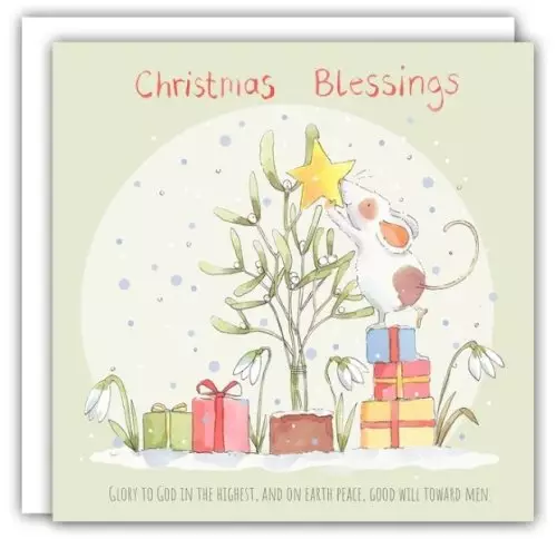 Mistletoe Mouse (Pack of 5) Christmas Cards