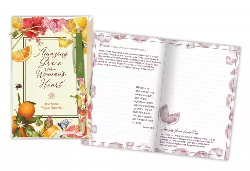Prayer Journal & Pen Gift Set-Amazing Grace (ESV)