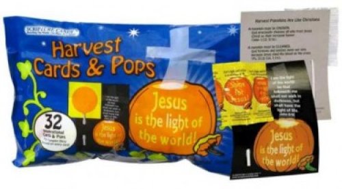Candy-Scripture Harvest Cards & Pops (Pack Of 32)