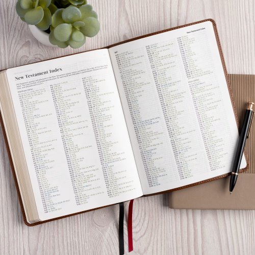 CSB Connecting Scripture New Testament, Brown LeatherTouch