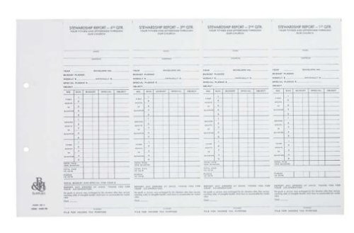 Individual Stewardship Record and Report with IRS Statement