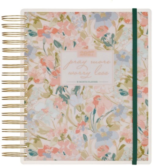 Planner-2027-Pray More  Worry Less Wire 18-Month Planner