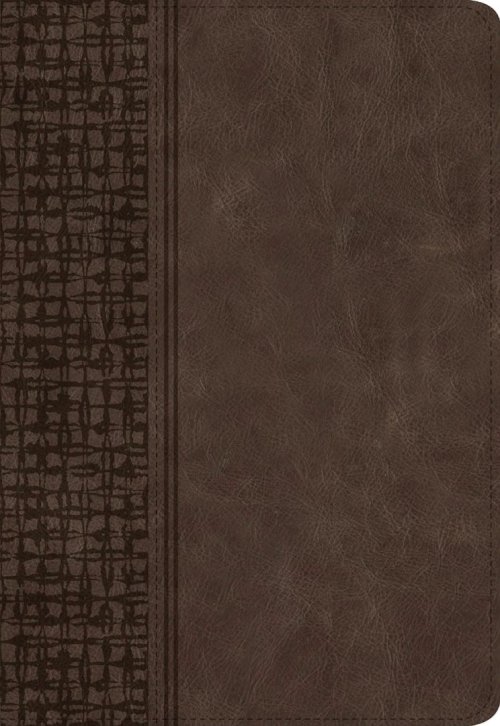 KJV Large Print Compact Reference Bible, Brown Leathertouch