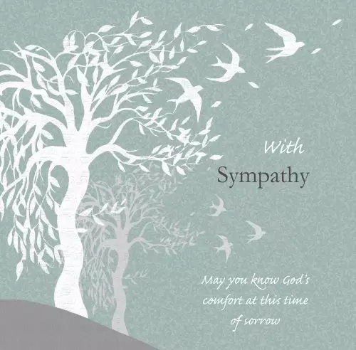 Swallow Tree Sympathy Single Card
