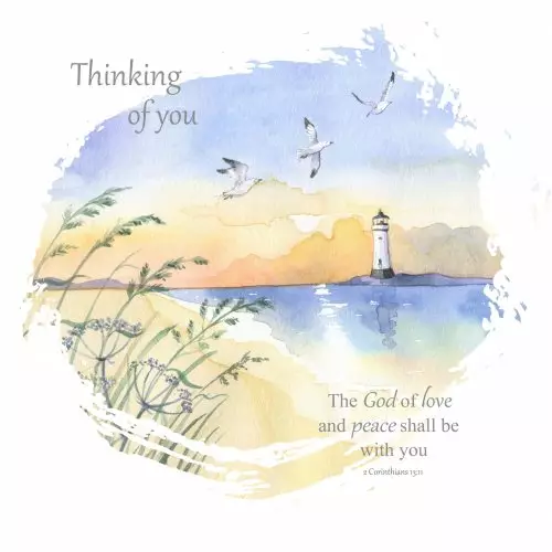 Thinking of you Lighthouse Single Card