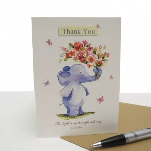 Thank you Elephant Single Card