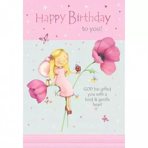 Gentle Heart Birthday Single Card