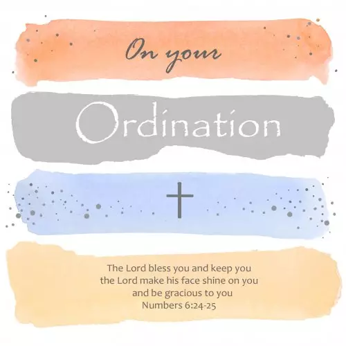 Ordination Blessing Single Card