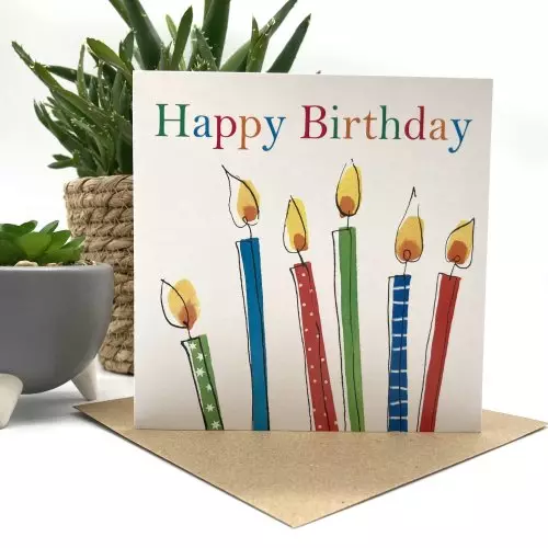 Candles Birthday Single Card