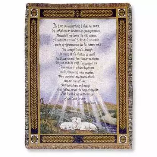 Throw-23rd Psalm-Tapestry (50" x 60")