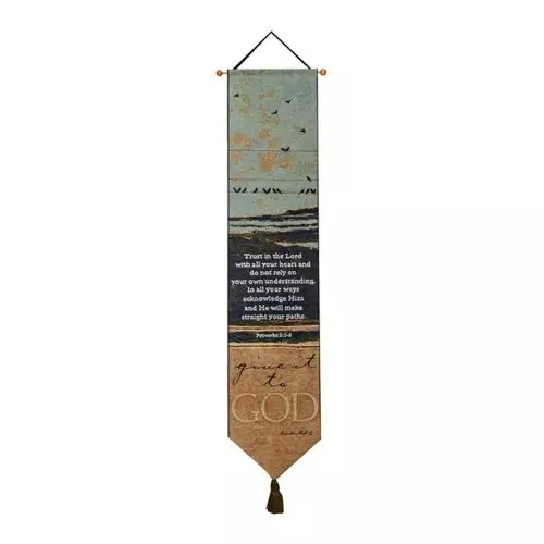 Bellpull-Tapestry-Give It To God/Trust In the Lord (9" x 41")