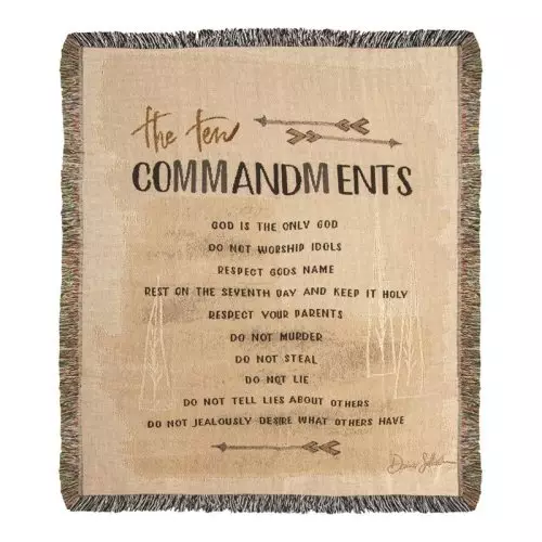 Throw-The Ten Commandments-Tapestry (50" x 60")
