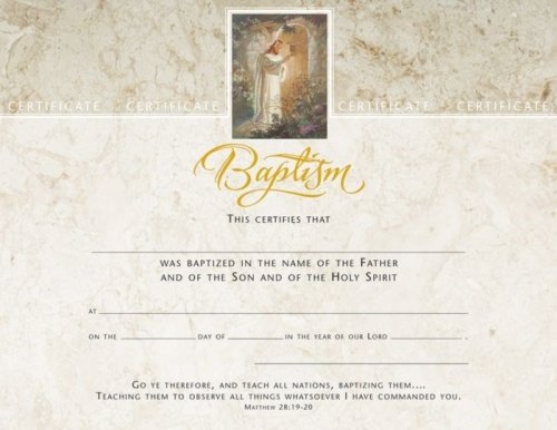 Baptism Certificate