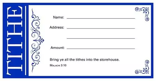 Value Offering Env - Tithe - Bring Ye All the Tithes Into the Storehouse