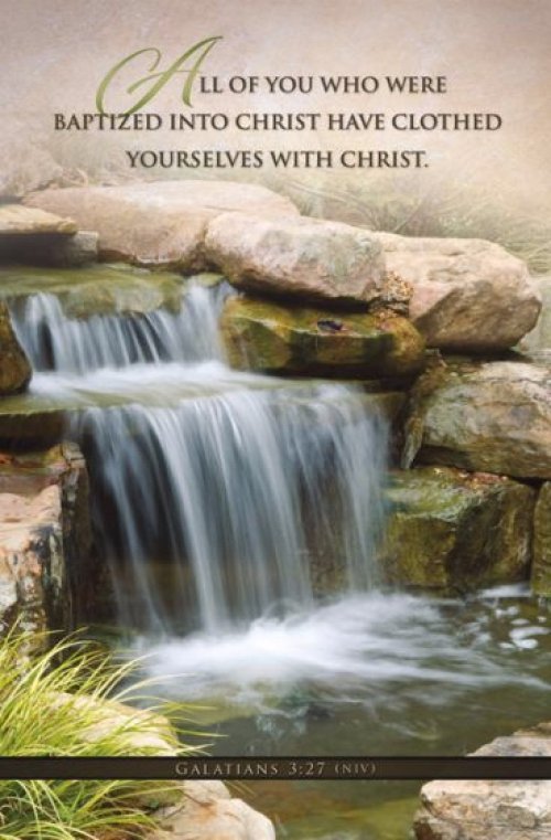 Bulletin-Baptized Into Christ (Galatians 3:27  NIV) (Pack Of 100)(out of print)