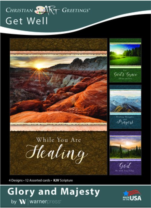 Boxed Card-Glory And Majesty Assorted Get Well (KJV) (Box Of 12)