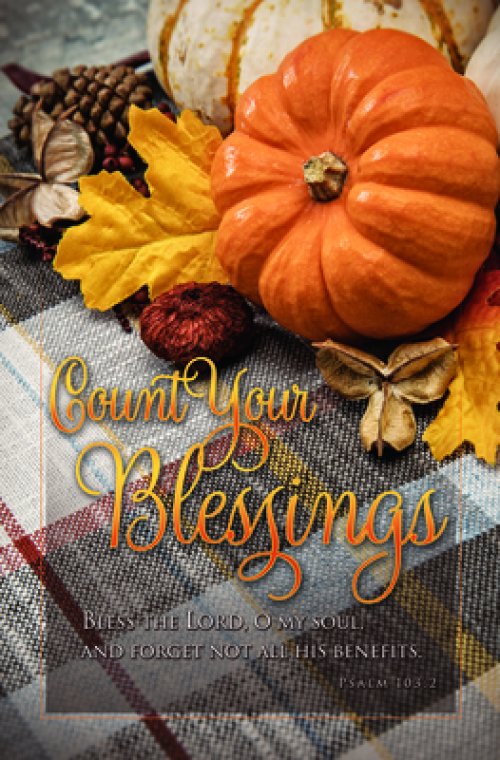 Bulletin-Count Your Blessings (Psalm 103:2) (Pack Of 100)