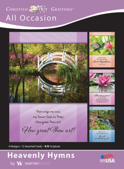 Heavenly Hymns Assorted All Occasion Cards (KJV) (Box Of 12)