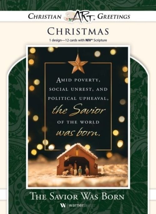 The Savior Was Born Boxed Cards (Isaiah 9:6-7  NIV) (Box Of 12)