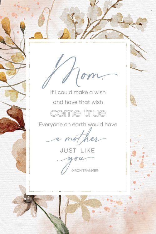 Plaque-Everyday-Mom If I Could Make A Wish (6 x 9)