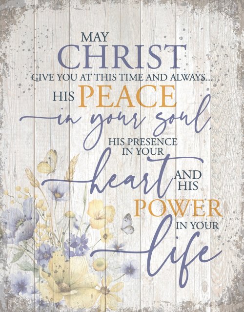 Wall Plaque-Timberland Art 11.75X15-May Christ