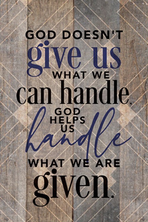 Plaque-New Horizons-God Doesn't Give Us (6 x 9)