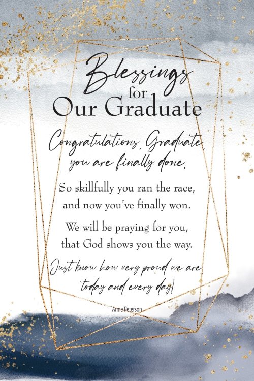 Plaque-Heaven Sent-Blessings For Our Graduate (6 x 9)