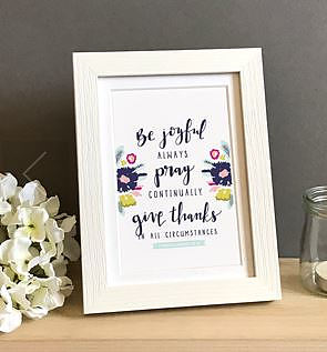 Be Joyful Always 7x5 Framed Print