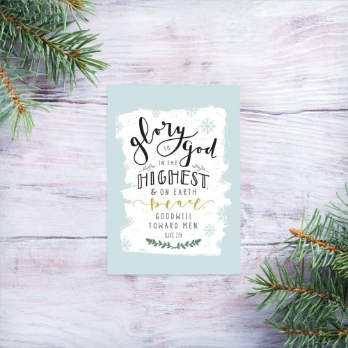 Glory to God Mini Card