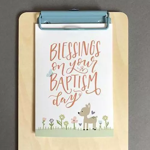 Blessings On Your Baptism Single Card