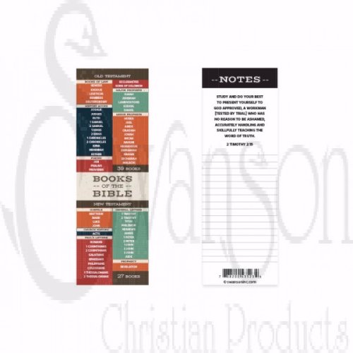 Bookmark-Books Of The Bible (Pack Of 25)