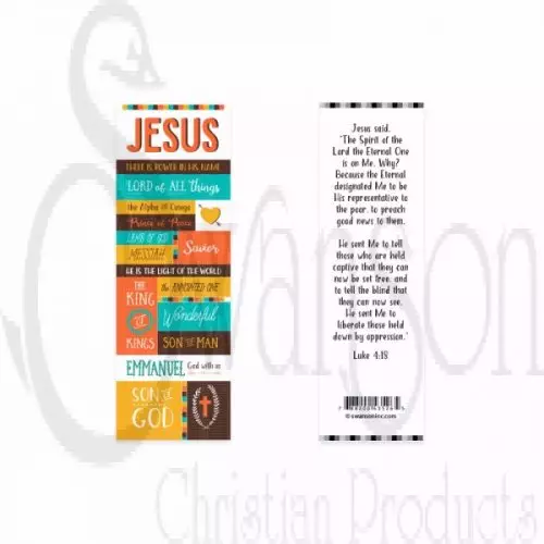 Bookmark-Names Of Jesus (Pack Of 25)
