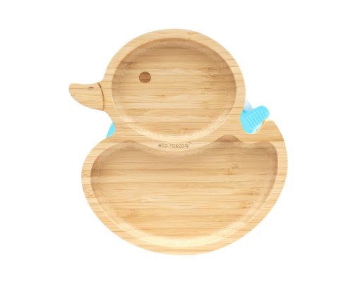 Bamboo Duck Suction Plate - Blue