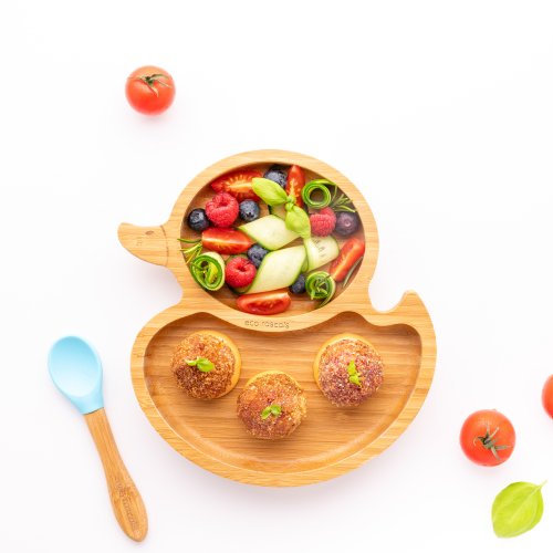 Bamboo Duck Suction Plate - Blue