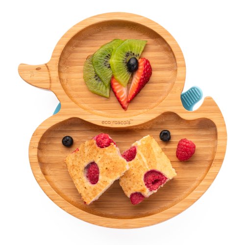 Bamboo Duck Suction Plate - Blue
