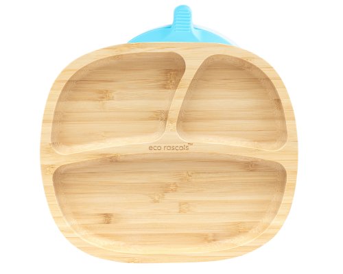Bamboo Classic Toddler Suction Plate - Blue